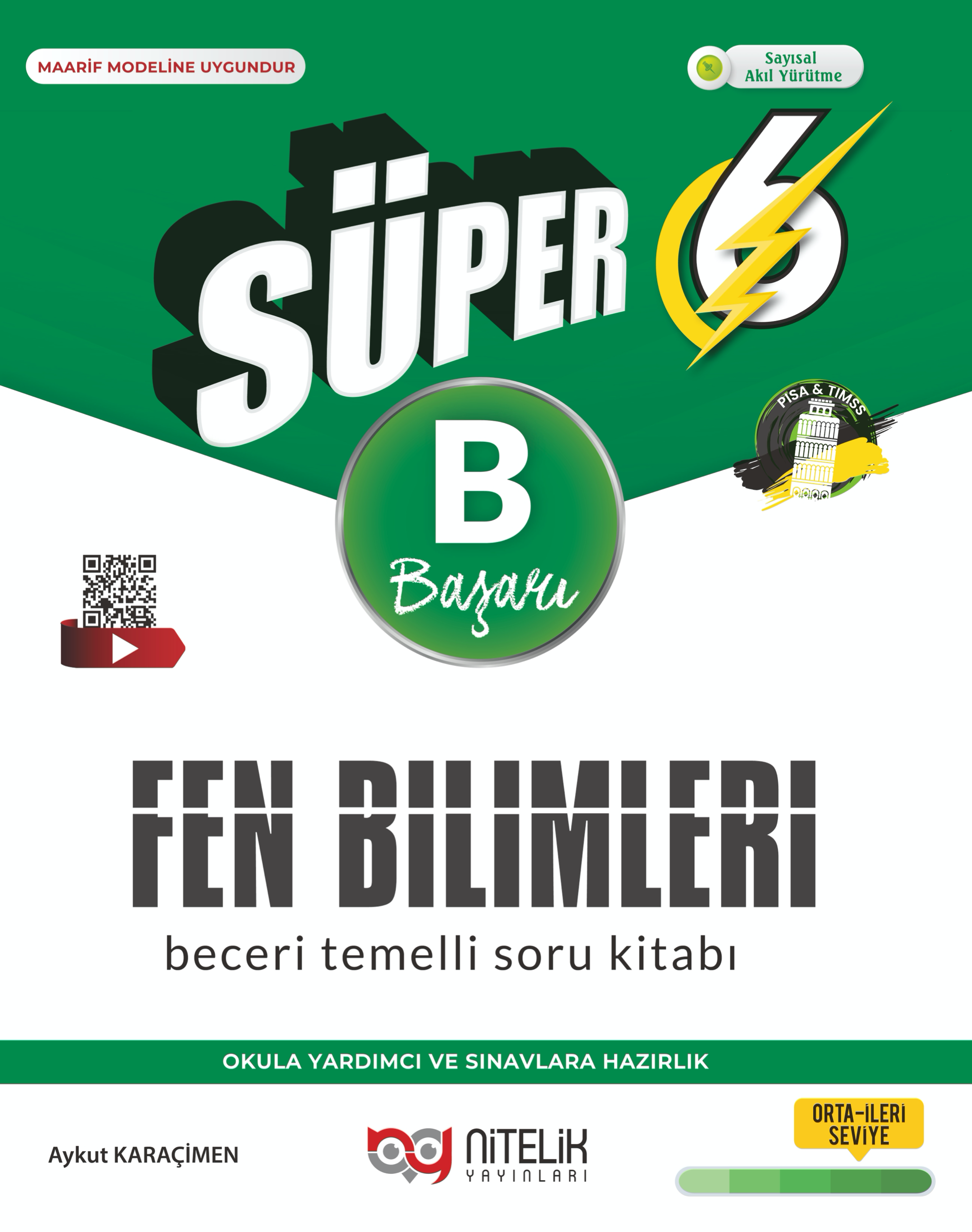 6. Sınıf Süper Fen Bilimleri Soru Kitabı (B) kapak görseli